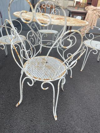 Conjunto de jardin mesas y sillas Francesas 250