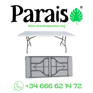 alquiler Mesas Altas Bautizo Pozuelo de Alarcón.