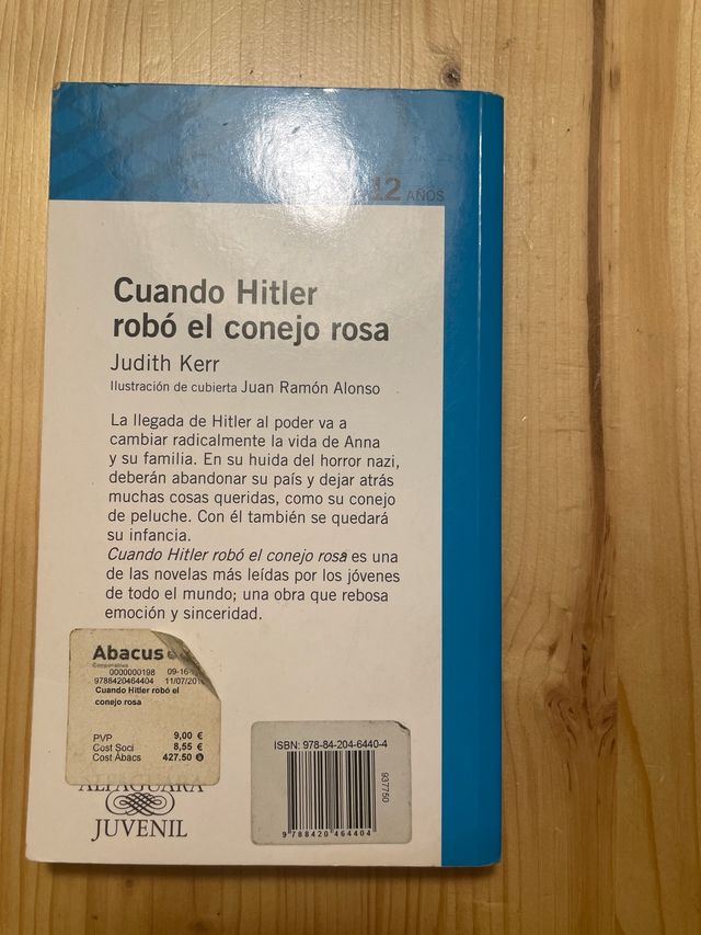 CUANDO HITLER ROBO EL CONEJO ROSA