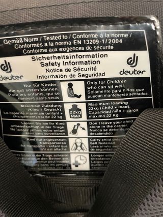 mochila deuter portabebes