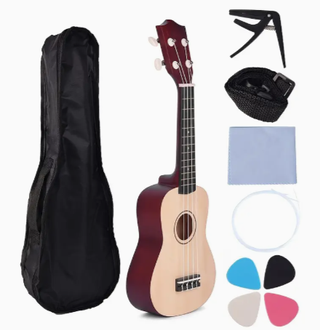 Ukelele madera natural