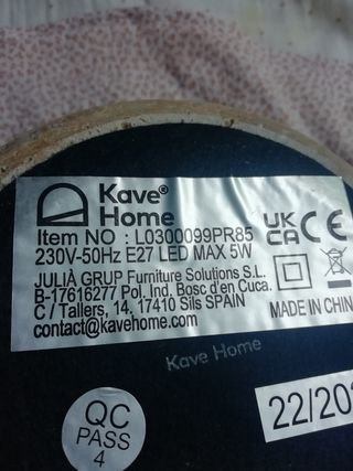 Lámparas de mesa:  Kave Home Ikea 