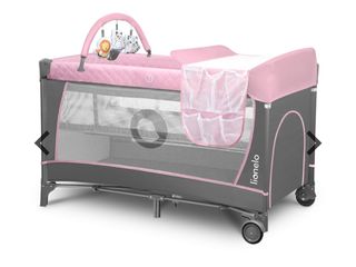 Cuna viaje Lionello Flower Turquesa