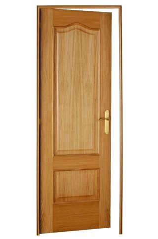 Puerta roble maciza