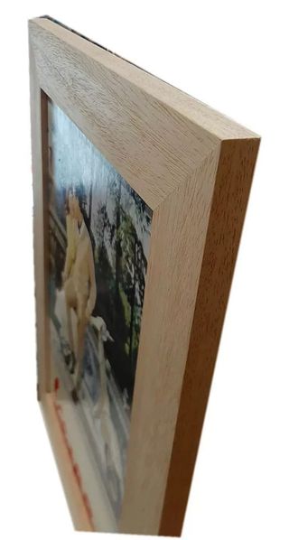 Stampa Vintage Vespa con cornice in legno naturale