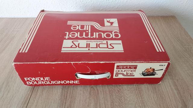 FONDUE VINTAGE COBRE/ACERO INOX SPRING SWITZERLAND