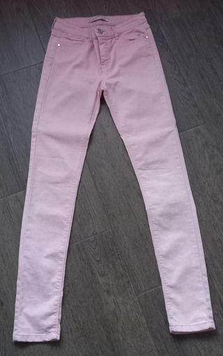Pantalon rosa pitillo