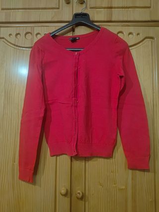 Chaqueta punto fucsia 