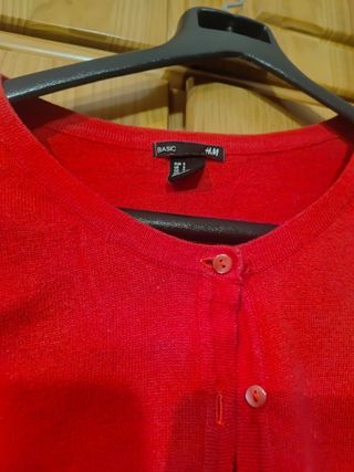 Chaqueta punto fucsia 