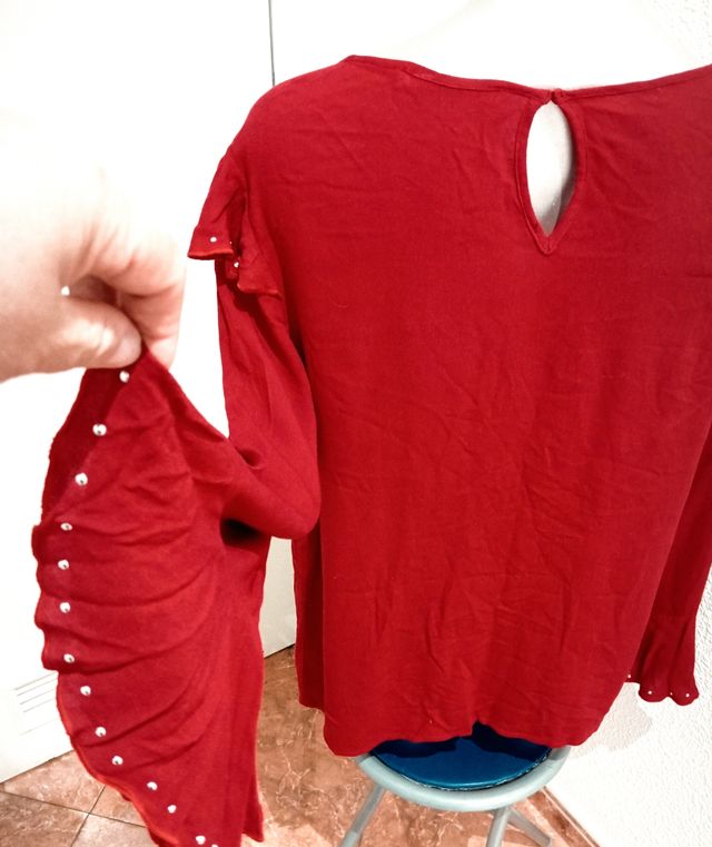 Blusa burdeos