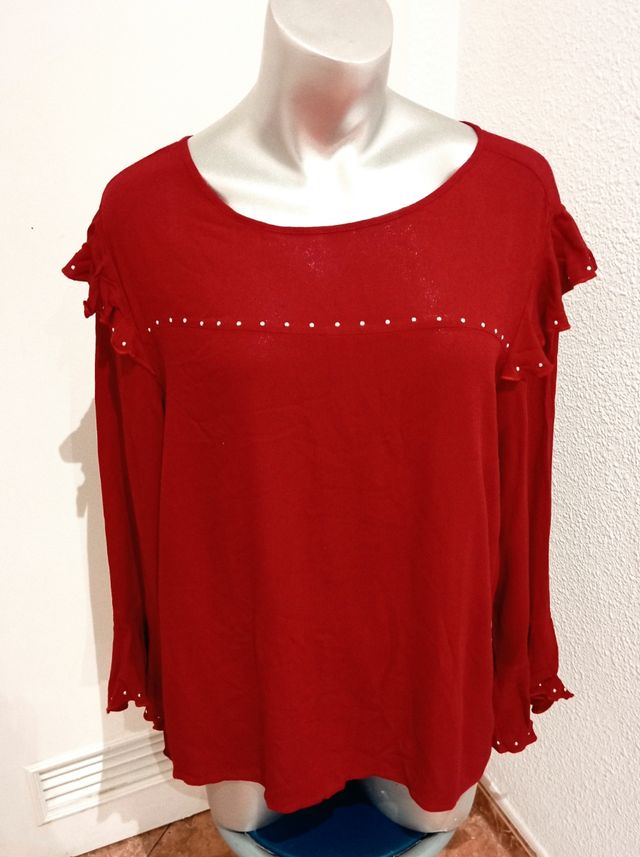 Blusa burdeos