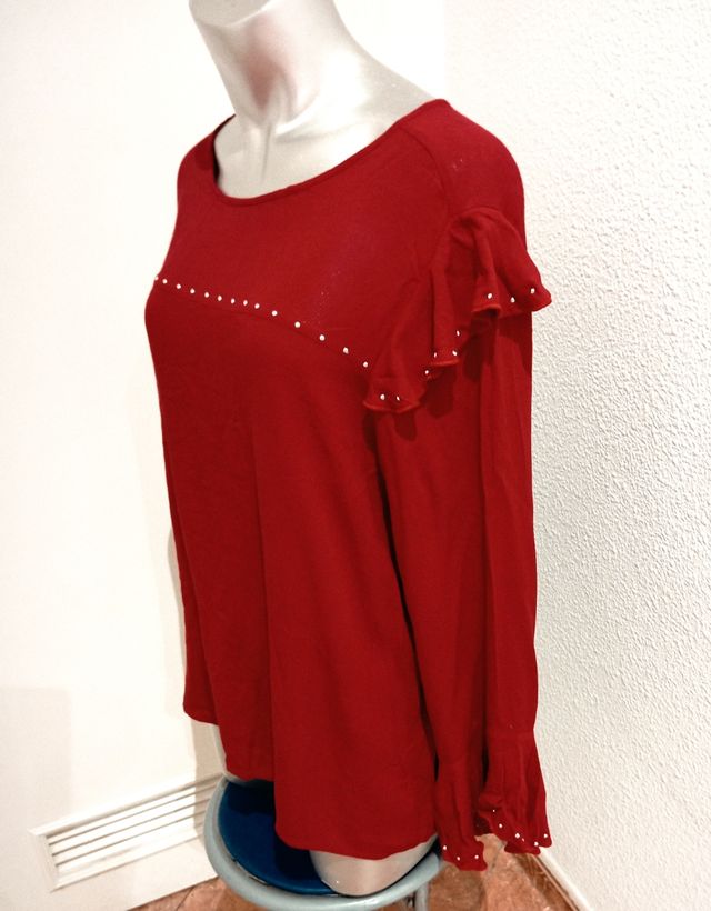 Blusa burdeos