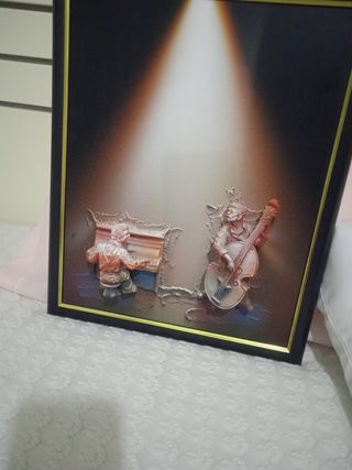 Cuadro decorativo con relieve