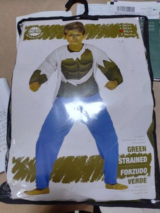 Vestito carnevale di Hulk 7-9anni
