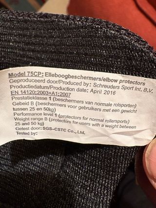 Protectores patin skate Nijdam negros para niños