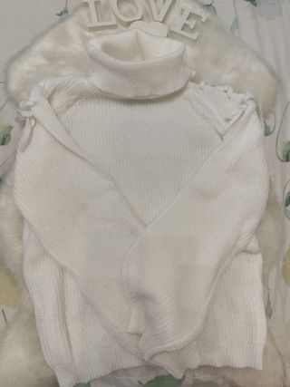 Jersey invierno mujer blanco 