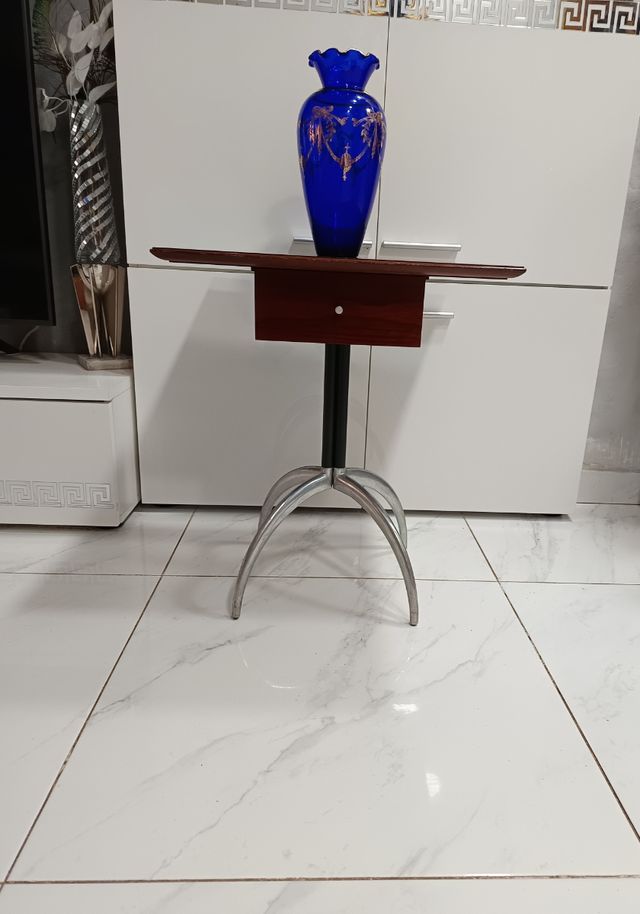 VECCHIO E BELLISSIMO VASO IN CRISTALLO BLU COBALTO