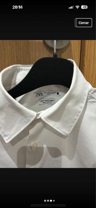 Camisa de traje Zara