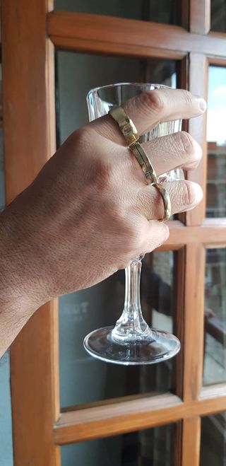 Anillos de cobre y latón