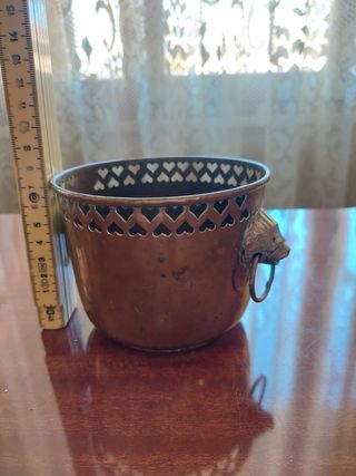 Sottovaso ottone antico