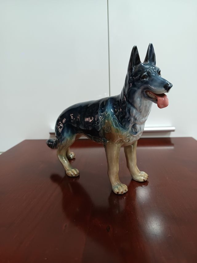 Antiga e BONITA figura de BIDASOA Pastor Alemão,