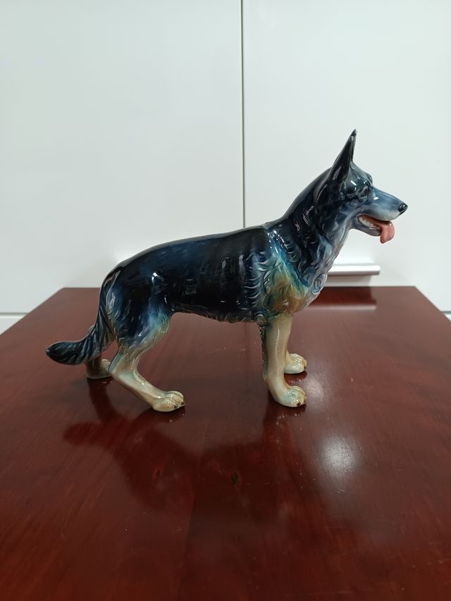 Antiga e BONITA figura de BIDASOA Pastor Alemão,