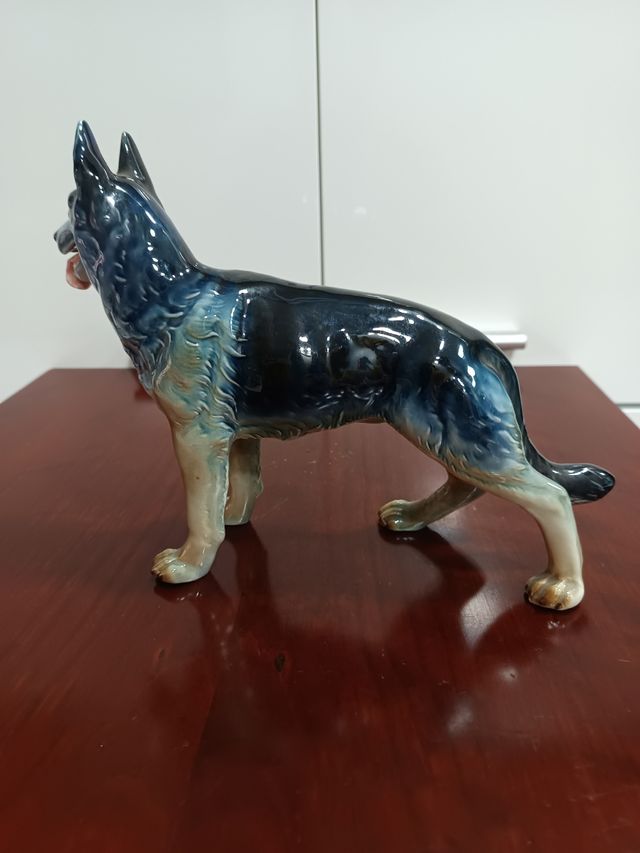 Antiga e BONITA figura de BIDASOA Pastor Alemão,