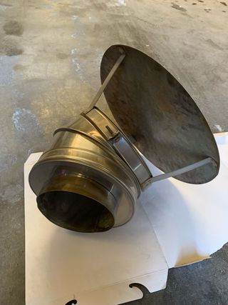 Sombrerete tubo chimenea doble capa 170mm interior