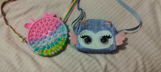 Bolso infantil PursePets y Bolso Pop it