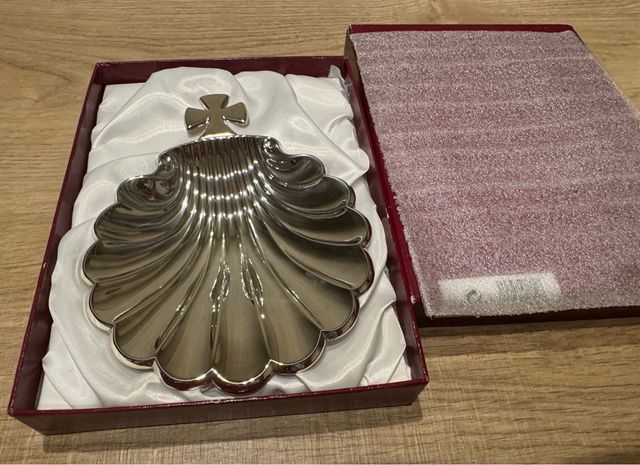 Conchiglia da battesimo in argento
