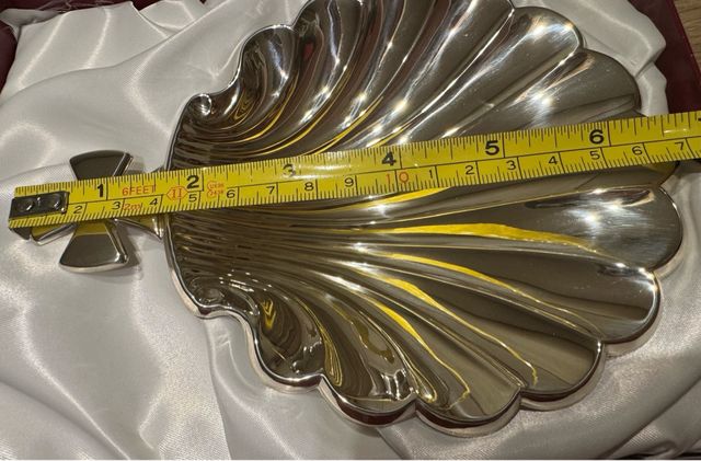 Conchiglia da battesimo in argento