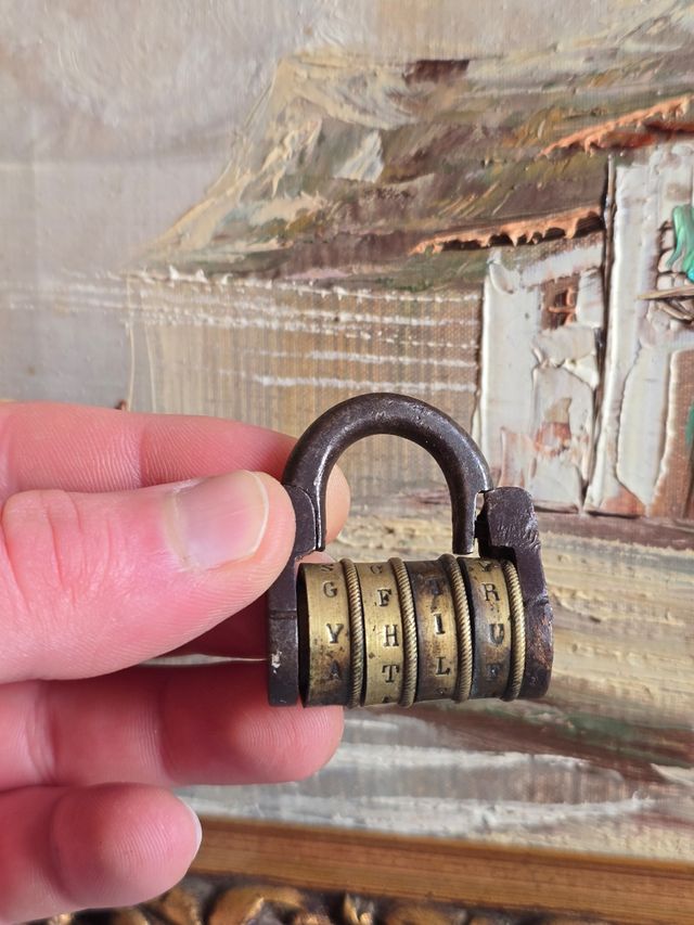Candado de combinación victoriano 1850