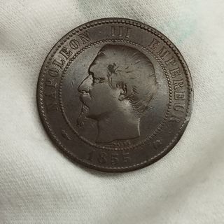 1855 10 céntimos Napoleón III