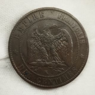 1855 10 céntimos Napoleón III