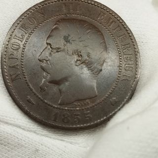 1855 10 céntimos Napoleón III