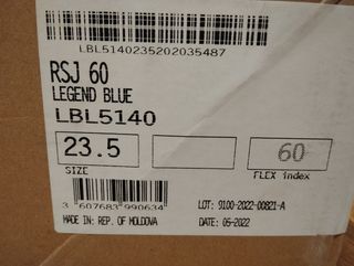 Botas esquí niño 23.5 Lange, RSJ 60, azul