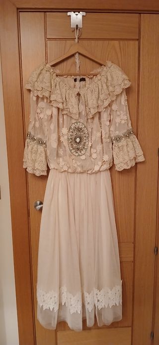 Conjunto LA VIE EN ROSE beige rosado