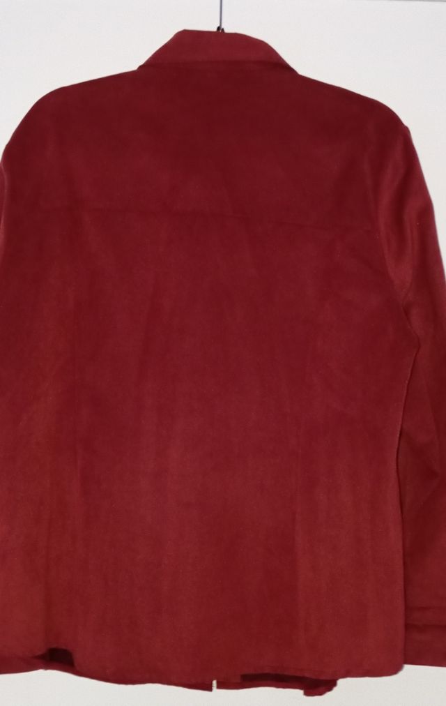 Camisa ante invierno mujer burdeos.