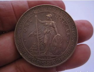 Dolar ingles de Hong Kong 1897. China plata. 