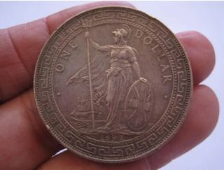 Dolar ingles de Hong Kong 1897. China plata. 