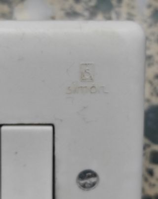 Simón interruptor doble vintage años 70