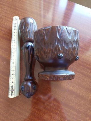 Mortaio in legno