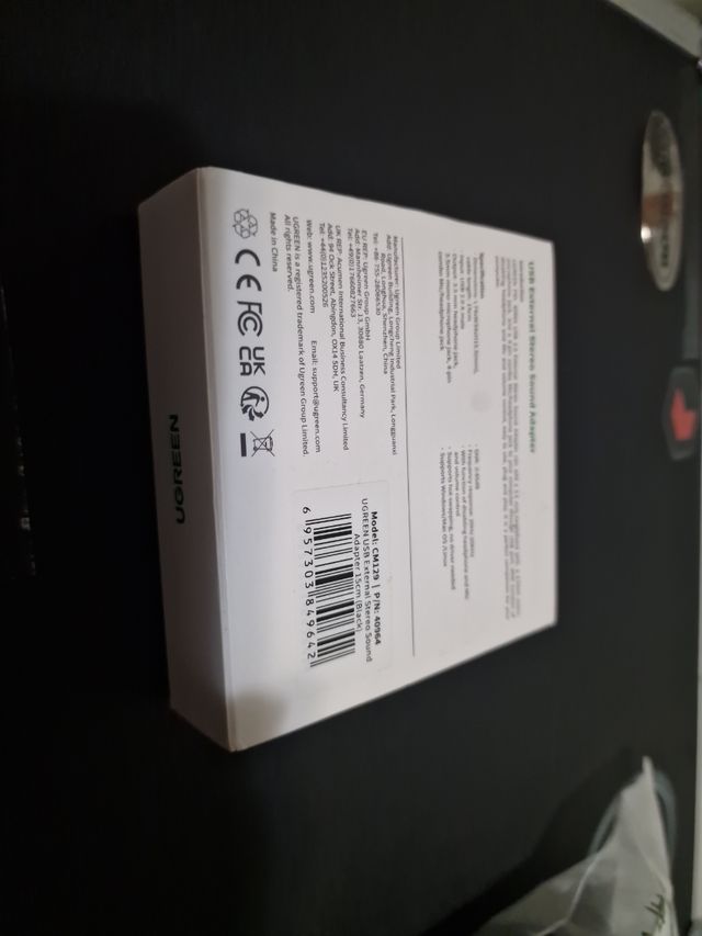 Tarjeta de sonido Interfaz USB UGreen