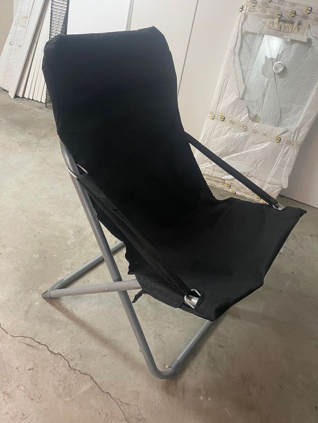 Silla plegable de tela