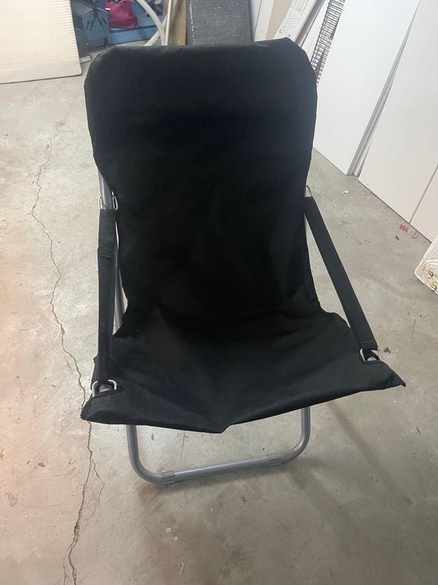 Silla plegable de tela