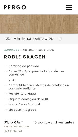 SUELO PERGO EN ROBLE CLICK