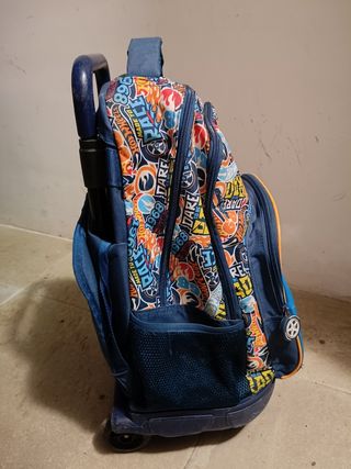 Mochila safta con ruedas hot wheels