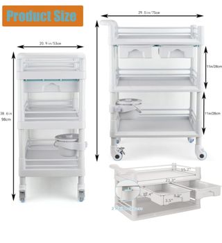 carrello per estetista salone o clinica 