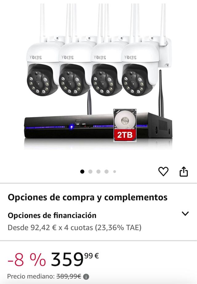 Kit Cámara de Seguridad · Nuevo a estrenar