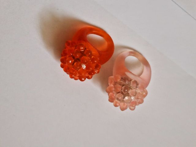 2 anelli con led luminosi in silicone